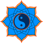Yin yang flower logo